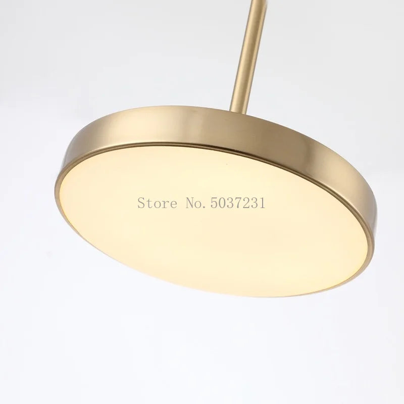 lustre nordique en acrylique led simple pour restaurant et café