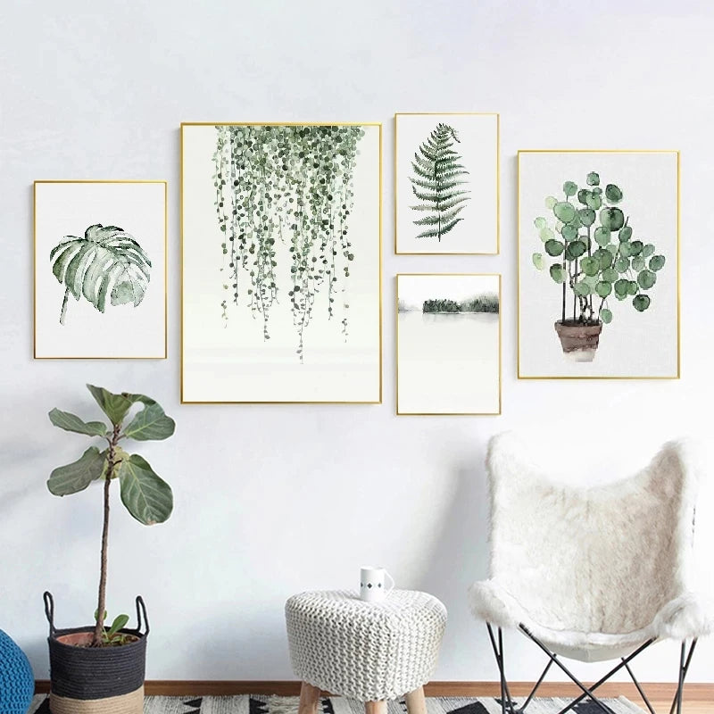 plante tropicale moderne affiche murale décoration scandinave art