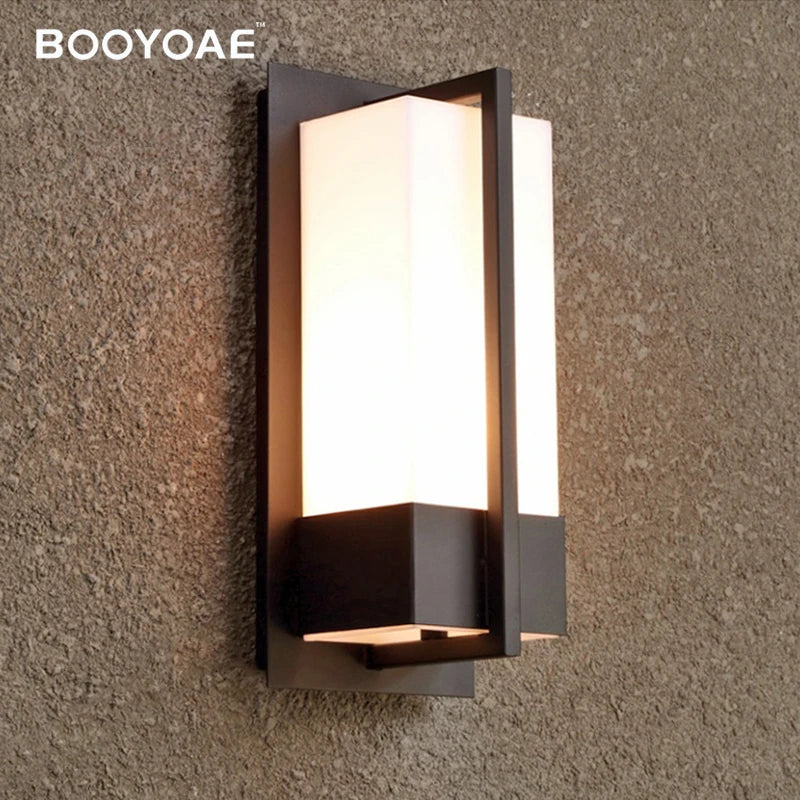 Applique extérieure étanche escalier porte d'entrée balcon maison jardin terrasse porche avant E27 aluminium éclairage mural moderne