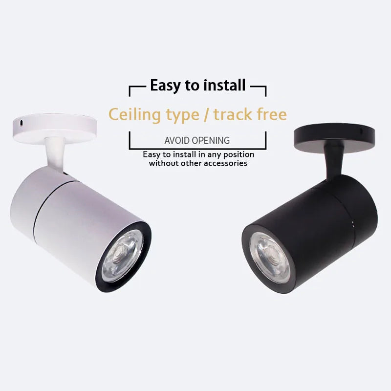 spot led à intensité variable pour éclairage intérieur moderne