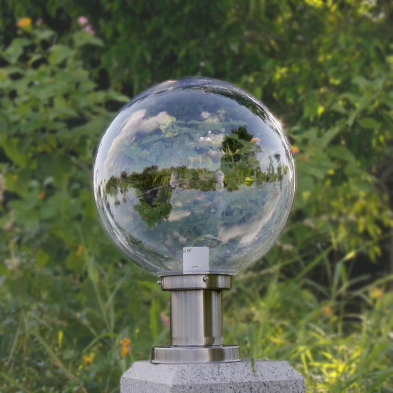 lampe pilier extérieure boule décorative pour éclairage jardin