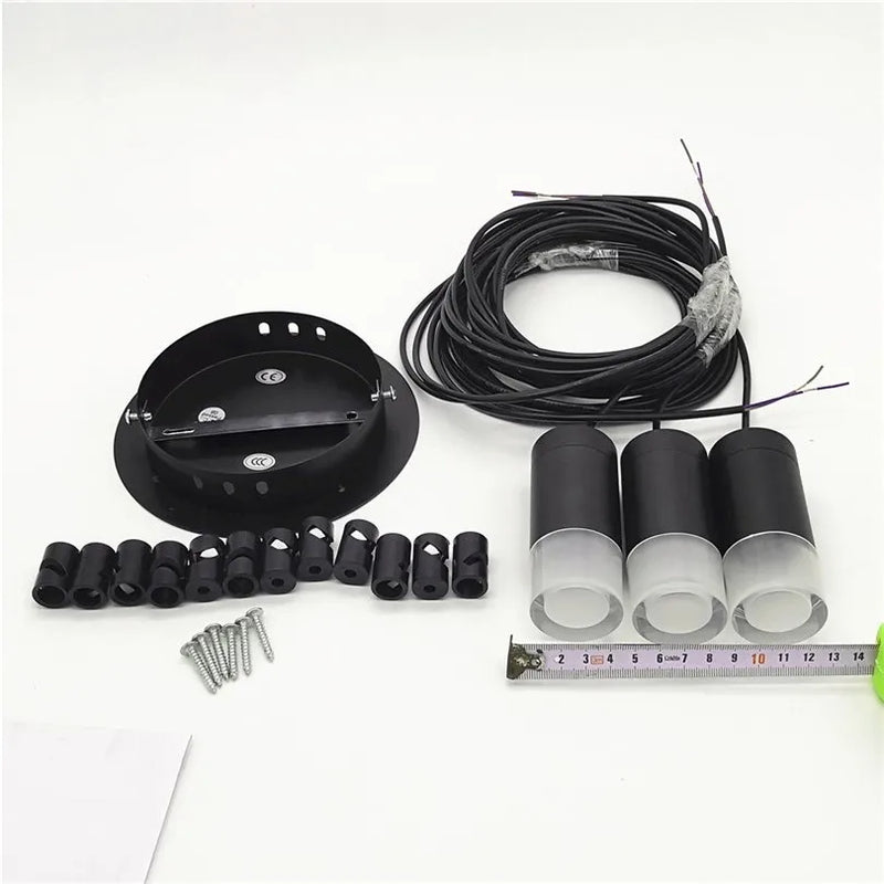 lustre moderne suspension araignée à leds style nordique