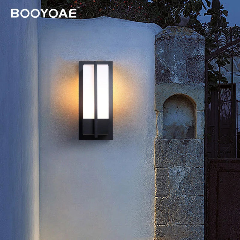 Applique extérieure étanche escalier porte d'entrée balcon maison jardin terrasse porche avant E27 aluminium éclairage mural moderne