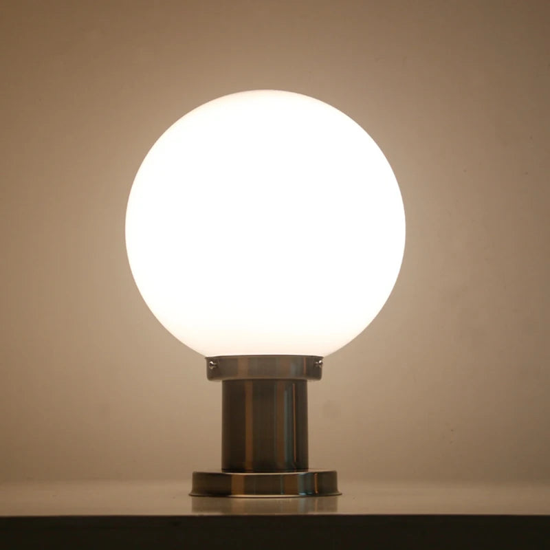 lampe pilier extérieure boule décorative pour éclairage jardin