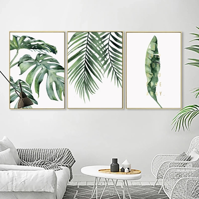 plante tropicale moderne affiche murale décoration scandinave art