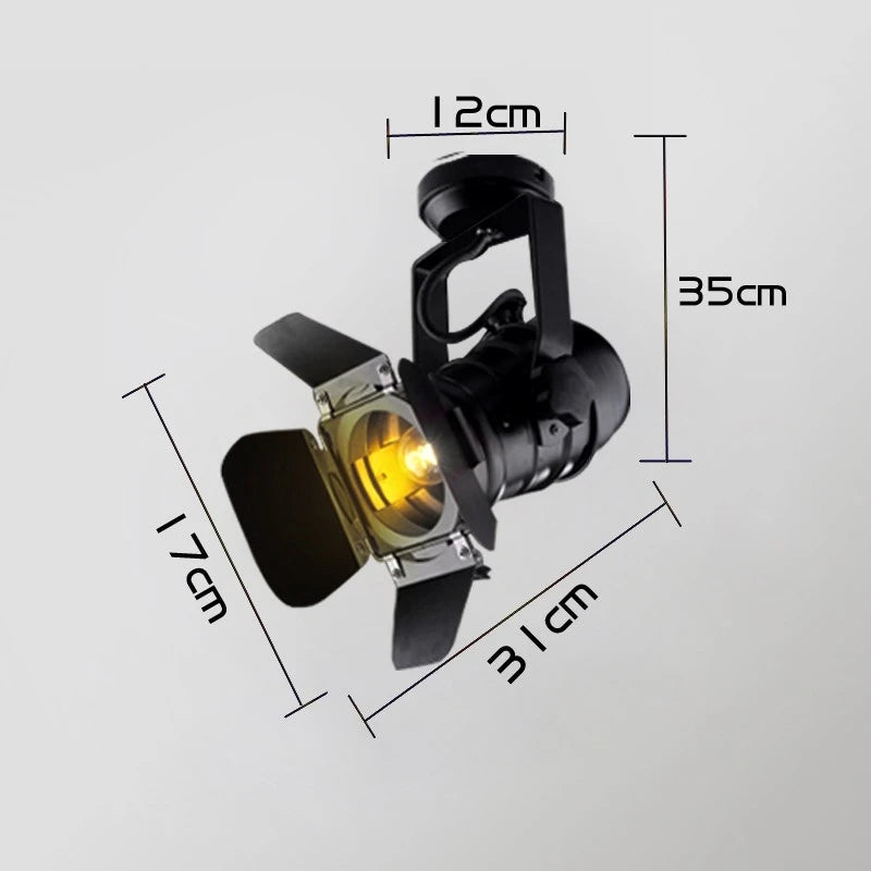 plafonnier rotatif rétro américain pour bar et restaurant industriel
