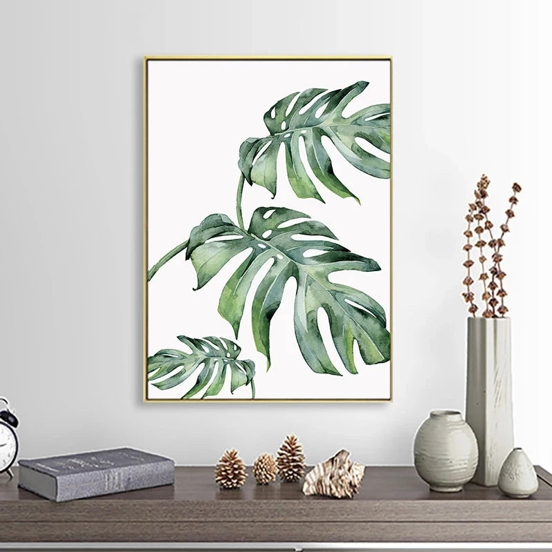 plante tropicale moderne affiche murale décoration scandinave art