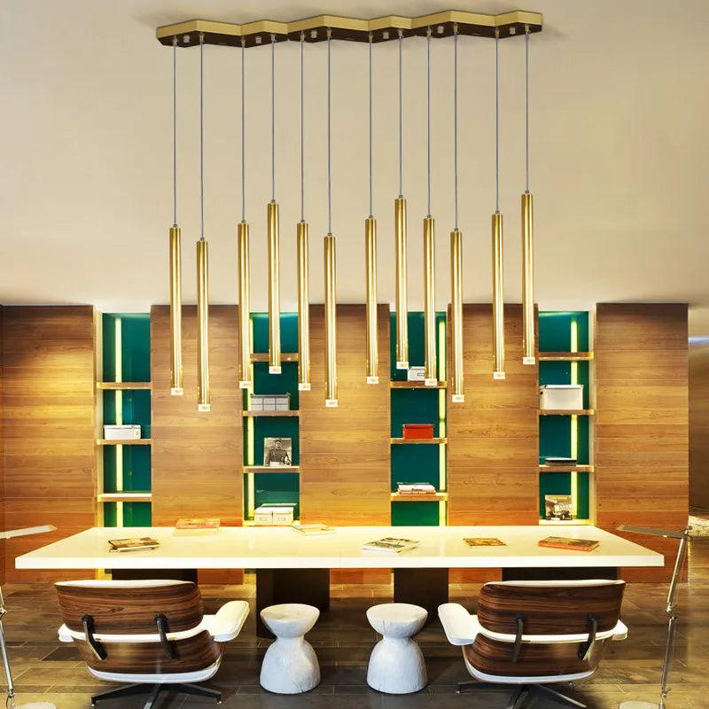 lustre led post-moderne décoration de luxe lampes nordiques géométriques