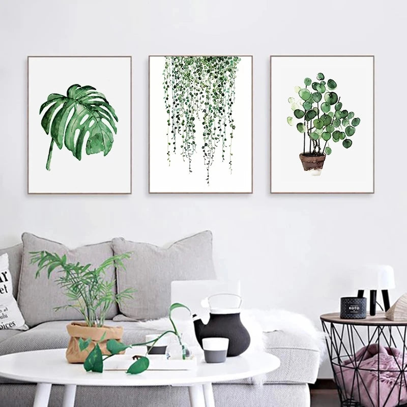 plante tropicale moderne affiche murale décoration scandinave art