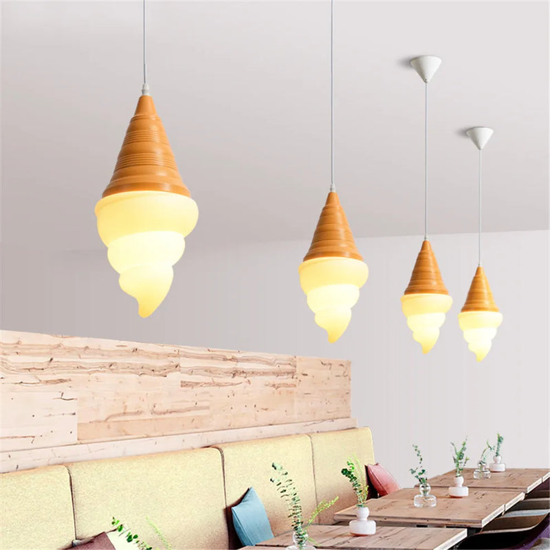 suspension enfants led créatif cônes crème glacée