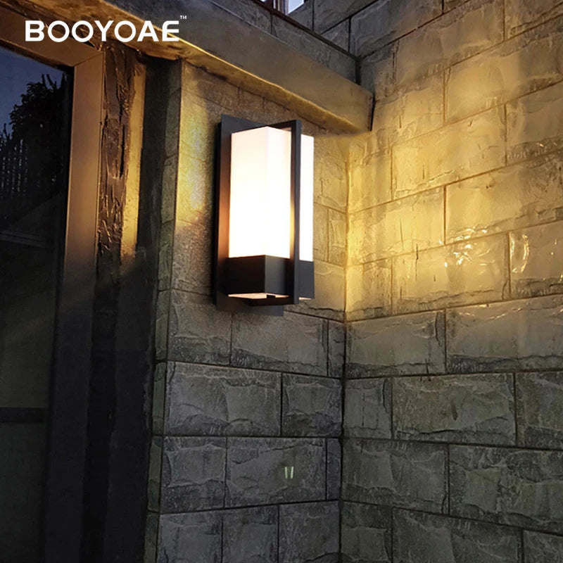 Applique extérieure étanche escalier porte d'entrée balcon maison jardin terrasse porche avant E27 aluminium éclairage mural moderne