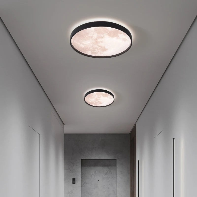 Plafonnier LED rond à nuages