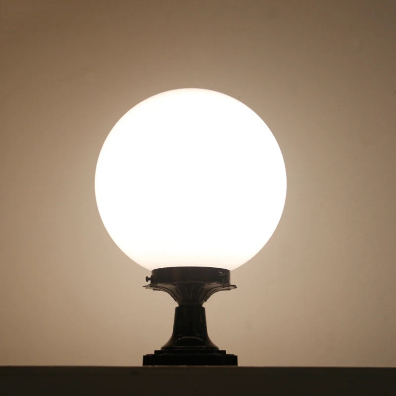 lampe pilier extérieure boule décorative pour éclairage jardin