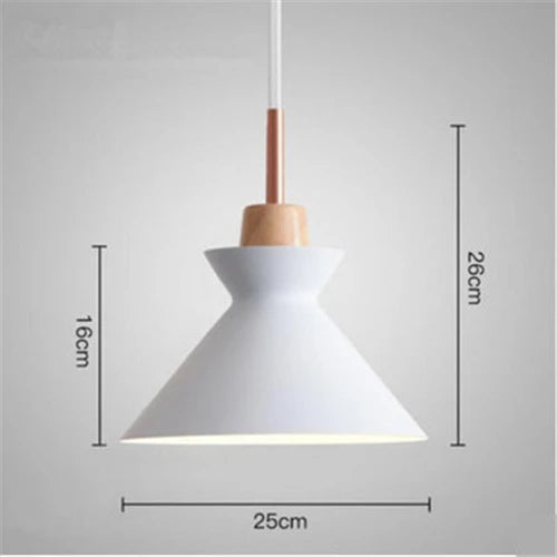 Suspension design moderne à LED de couleur Lampes
