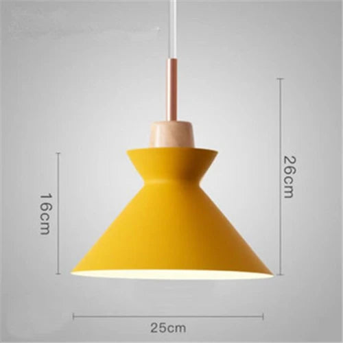 Suspension design moderne à LED de couleur Lampes