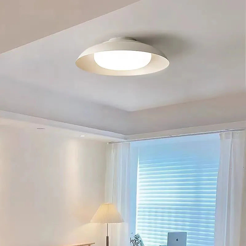 plafonnier industriel créatif en métal avec éclairage led