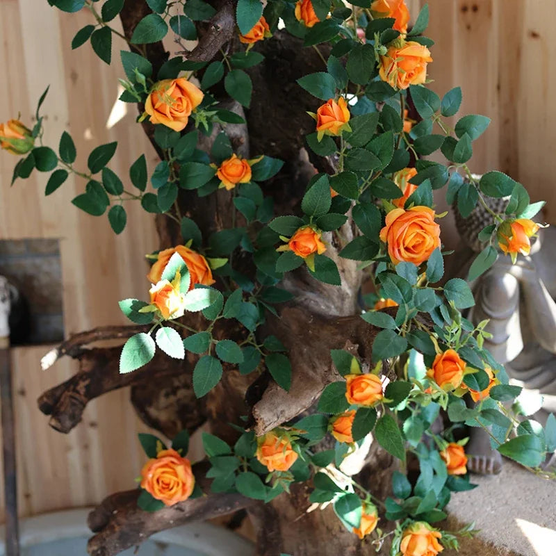 soie artificielle fleurs faux roses décoration élégante pour intérieur