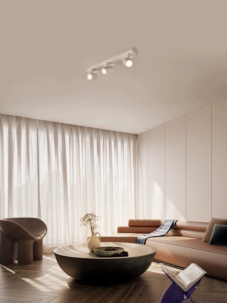 projecteur led gu10 montage surface angle réglable aluminium foco