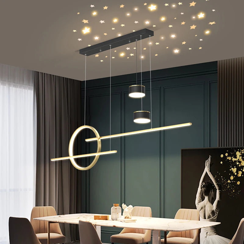 style nordique suspension led lumières luminaria abajur