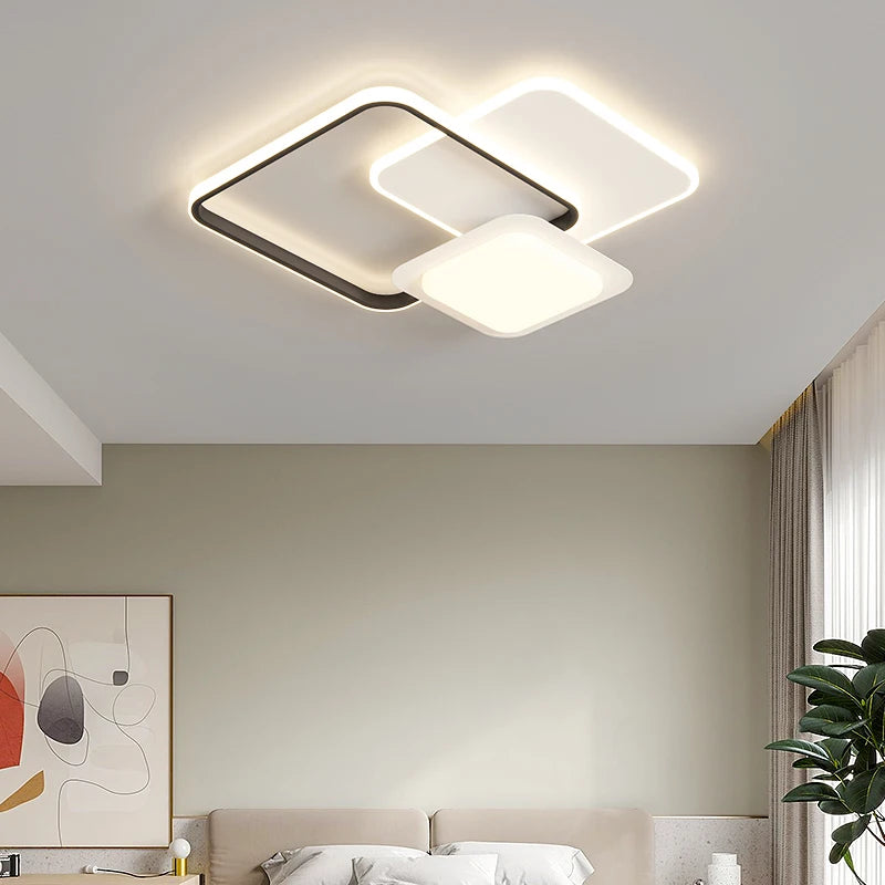 lustre nordique qiyimei éclairage intérieur lumière ronde lampara