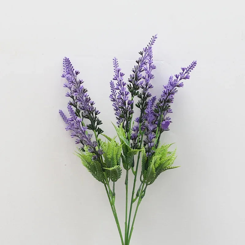 lot de 5 fleurs artificielles lavande pour décoration de jardin