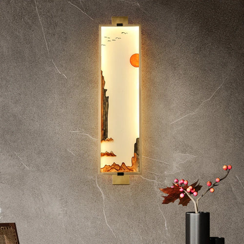 Applique murale en émail avec peinture classique