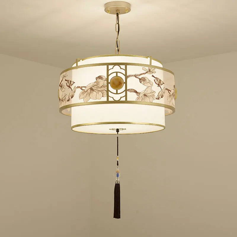 lustre rétro rond pour restaurant chinois lampe suspendue créative nouvelle collection