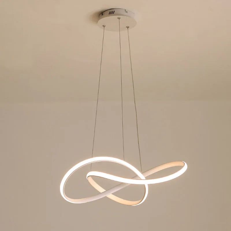 lustre led simple et moderne nordique pour décoration intérieure
