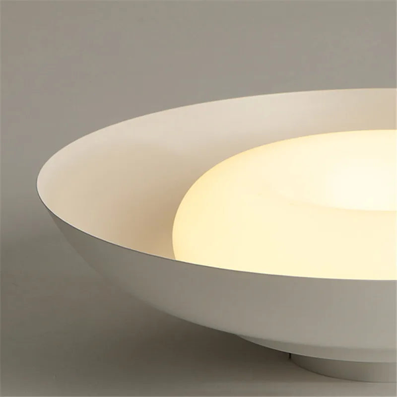 plafonnier industriel créatif en métal avec éclairage led