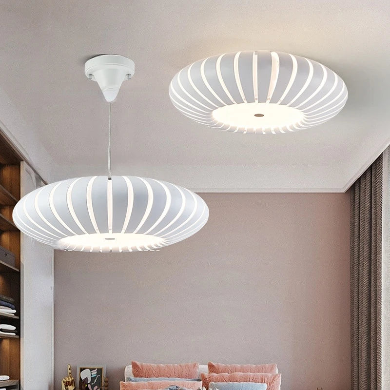 Plafonnier LED moderne chambre créative chaude citrouille Restaurant décor
