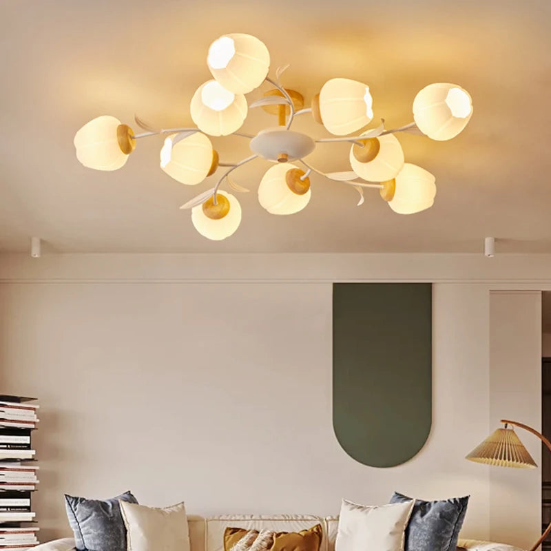 plafonnier moderne avec télécommande pour un intérieur élégant