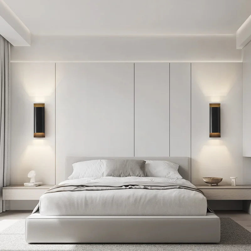 Applique murale led en laiton design moderne et minimaliste
