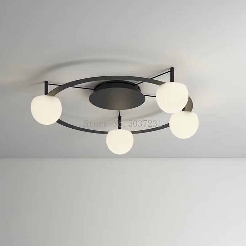 Plafonnier Led suspendu au design nordique moderne et minimaliste
