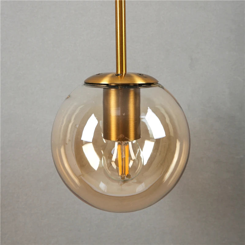 applique murale led vintage post-moderne boule de verre nordique