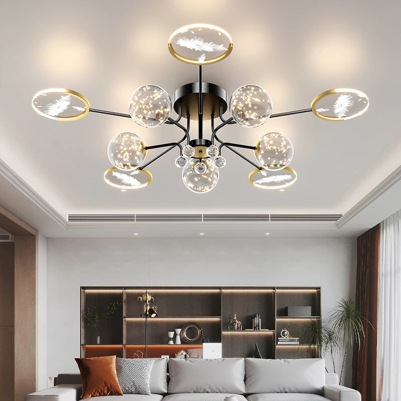 Plafonnier LED avec télécommande