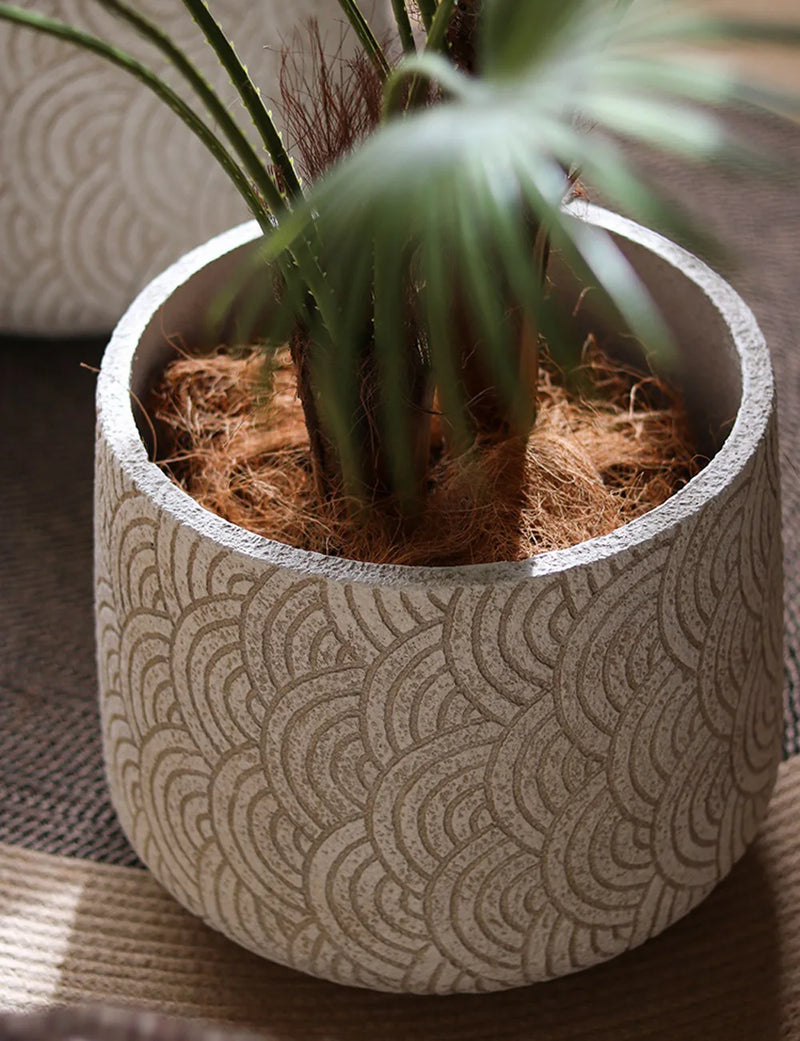 moule en silicone pour pot de fleurs nordique rond
