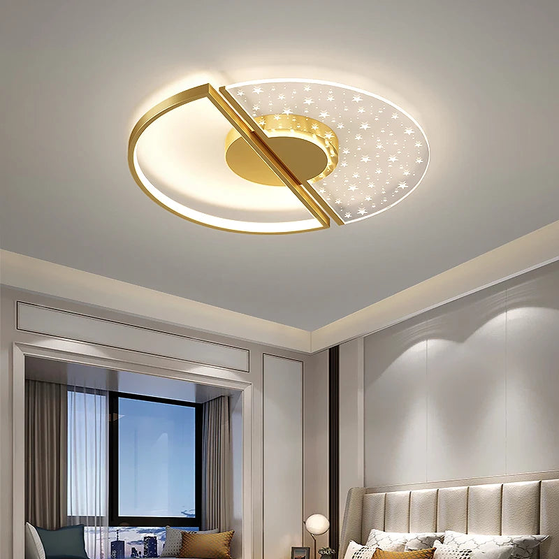 lustre led en plumes acryliques pour éclairage intérieur