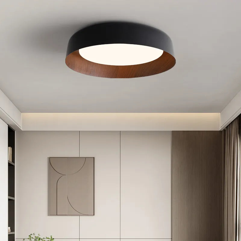 Plafonniers LED nordique pour salon chambre couloir Luminaire blanc noir gris lampe lustres e pendentes