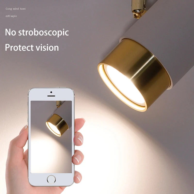 projecteur led gu10 spot lumière remplaçable rotatif monté en surface