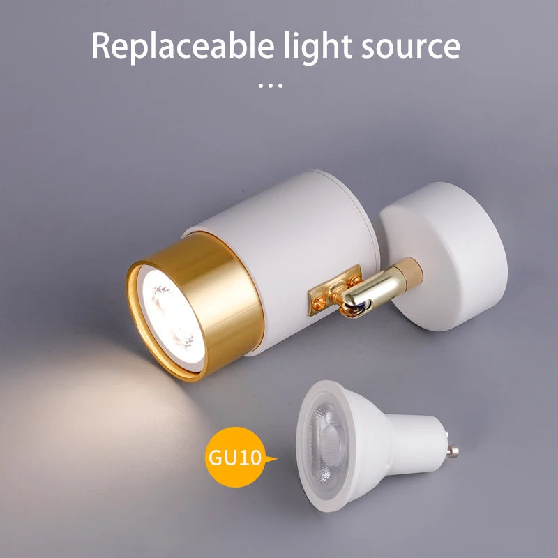 projecteurs led gu10 spot lumière monté en surface rotatif