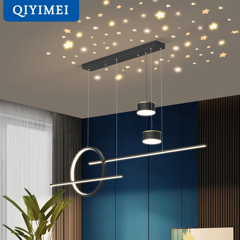 style nordique suspension led lumières luminaria abajur