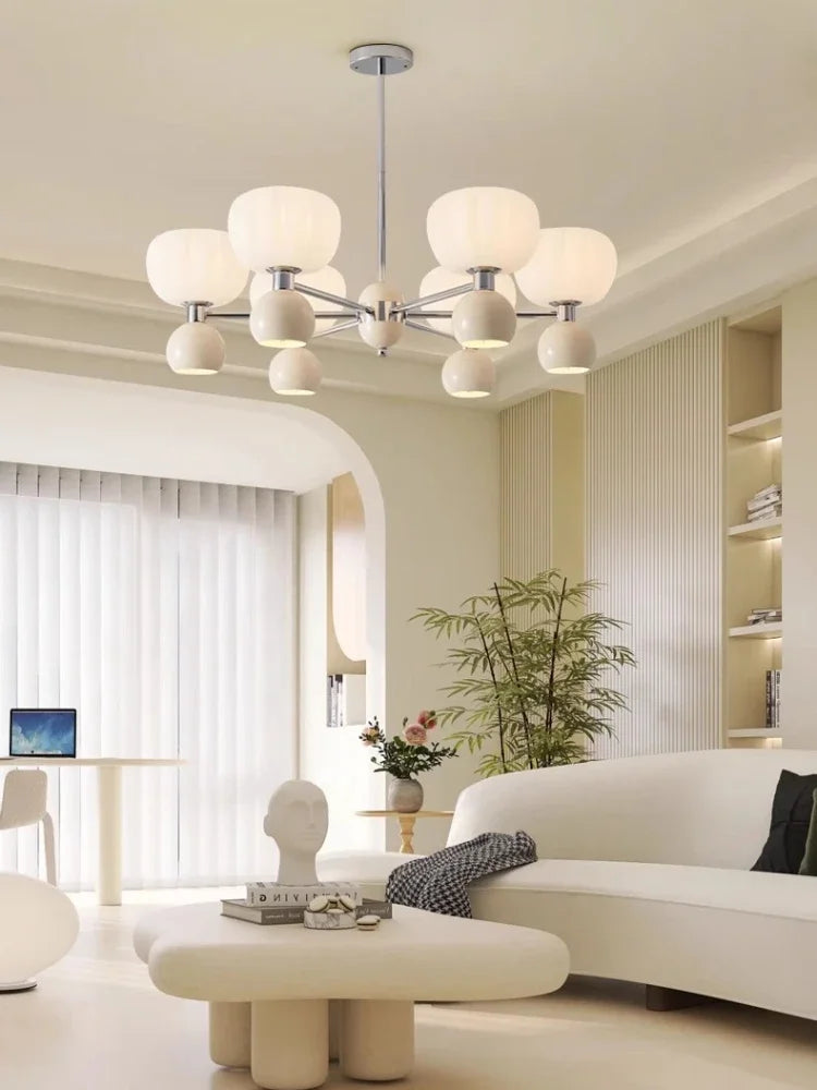 lustre décoratif acrylique avec abat-jour suspendu créatif