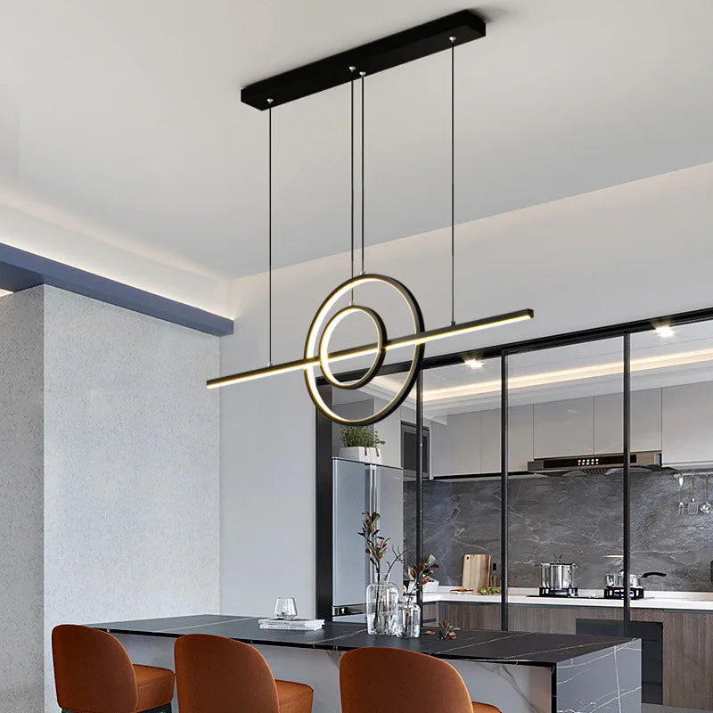 lustre led nordique simple moderne pour décoration intérieure