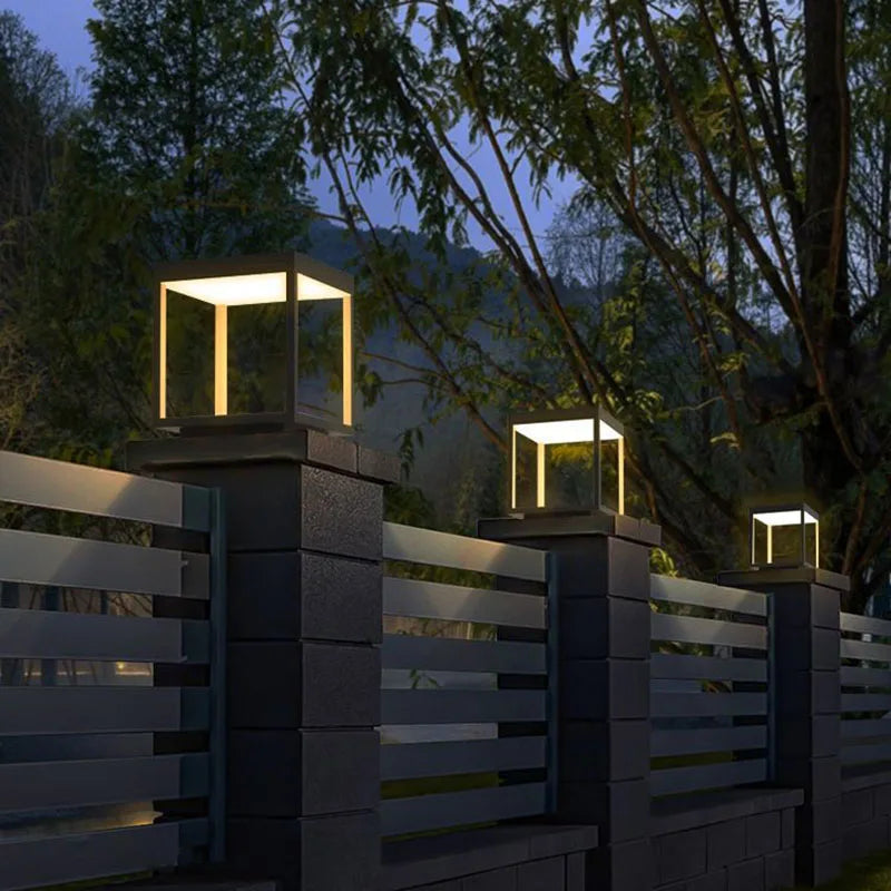 lampe extérieure led moderne et imperméable pour décoration jardin
