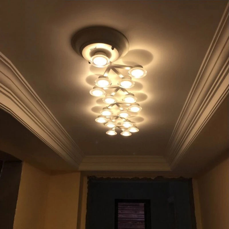 plafonnier nordique long décoratif moderne étoile prunier