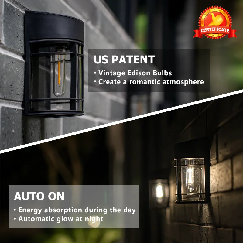 lumière solaire led extérieure pour clôture et paysage