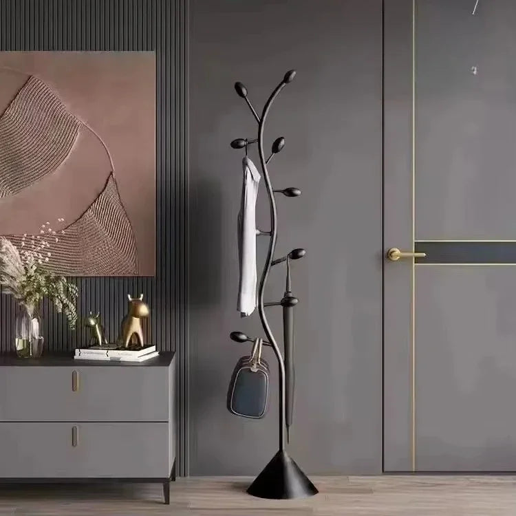 etagère moderne pour vêtements au style industriel élégant