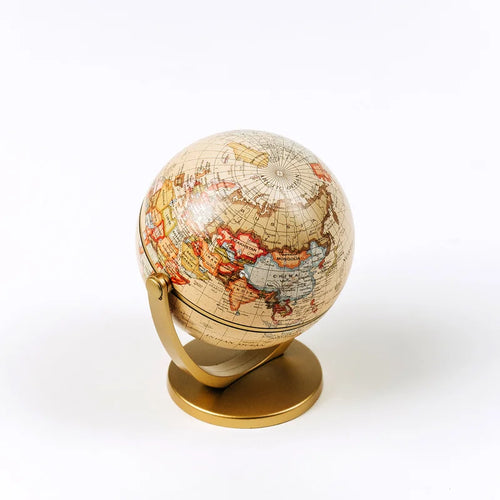 globe terrestre vintage européen pour décoration et études enfants étudiants