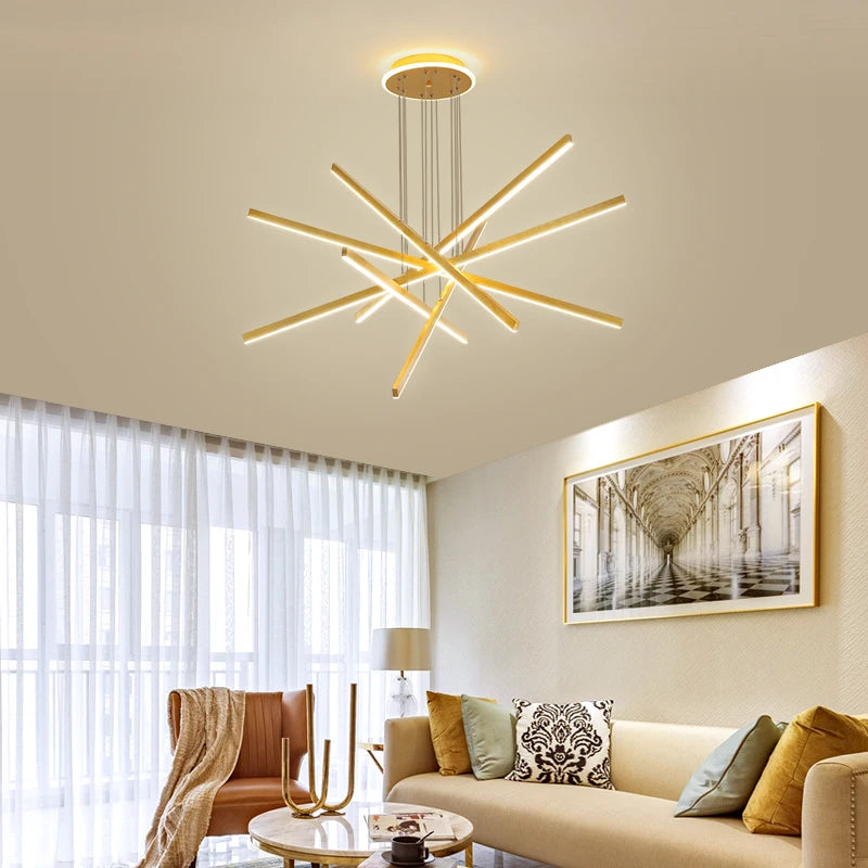 plafonnier led en aluminium design décoratif