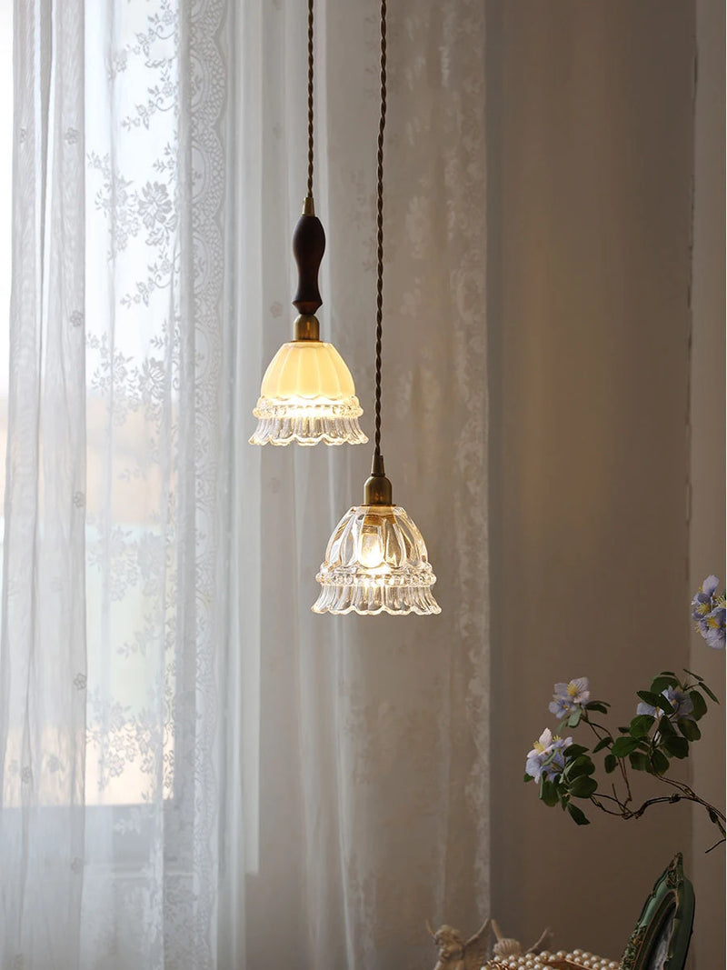 lustre minimaliste moderne en verre pour éclairage intérieur